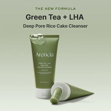 Load image into Gallery viewer, Arencia Green Tea + LHA Deep Pore Rice Cake Cleanser 150ml