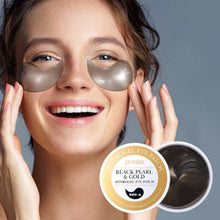 Load image into Gallery viewer, Petitfee Black Pearl & Gold Hydrogel Eye Patch 60EA