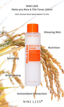 Load image into Gallery viewer, Nineless MELA-PRO Rice & TXA Toner 200ml