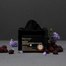 Load image into Gallery viewer, Mary&May Premium Idebenon Blackberry Complex Ampoule Mask 20EA