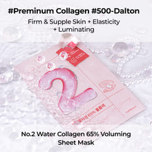 Load image into Gallery viewer, Numbuzin No.2 Water Collagen 65% Voluming Sheet Mask 4EA