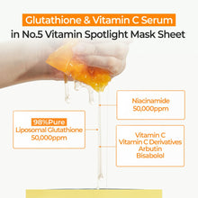 Load image into Gallery viewer, numbuzin No.5 Vitamin Spotlight Sheet Mask 4EA