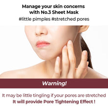 Load image into Gallery viewer, Numbuzin No.3 Tingle-Pore Softening Sheet Mask 4EA