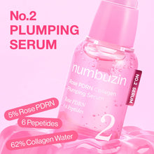 Load image into Gallery viewer, Numbuzin No.2 Rose PDRN Collagen Plumping Serum 30ml