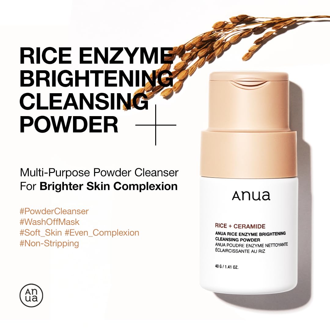 Anua Rice Enzyme Brightening Cleansing Powder 40g – SoKoSkins