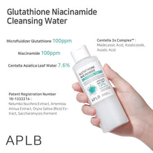 Load image into Gallery viewer, APLB Glutathione Niacinamide Cleansing Water 160ml