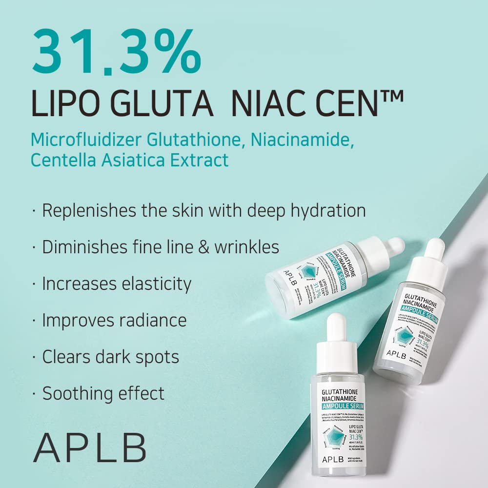 APLB Glutathione Niacinamide Ampoule Serum 40ml – SoKoSkins