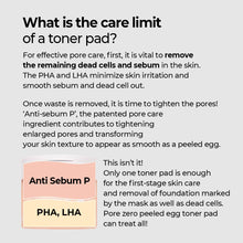 Load image into Gallery viewer, Numbuzin No.4 Pore Zero Peeled Egg Toner Pad 190ml/70EA