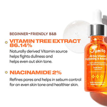 Load image into Gallery viewer, Jumiso All Day Vitamin Brightening & Balancing Facial Serum 30ml