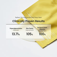 Load image into Gallery viewer, Biodance Radiant Vita Niacinamide Real Deep Mask 4EA