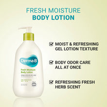 Load image into Gallery viewer, Derma:B Fresh Moisture Body Lotion 400ml