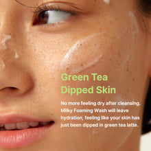 Load image into Gallery viewer, By Wishtrend Green Tea & Enzyme Milky Foaming Wash 140ml Exp: 12.08.2025