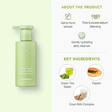 Load image into Gallery viewer, By Wishtrend Green Tea & Enzyme Milky Foaming Wash 140ml Exp: 12.08.2025