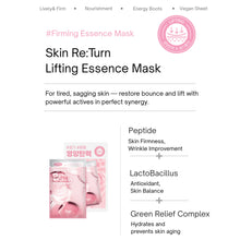 Load image into Gallery viewer, SNP Skin Re:Turn Lifting Essence Mask 25ml*10EA