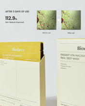 Load image into Gallery viewer, Biodance Radiant Vita Niacinamide Real Deep Mask 4EA