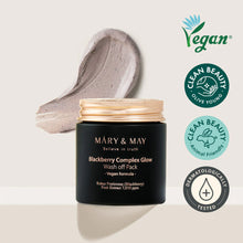 Load image into Gallery viewer, Mary&May Blackberry Complex Glow Washoff Pack 125g