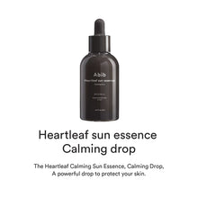 Load image into Gallery viewer, Abib Heartleaf sun essence Calming drop 50ml