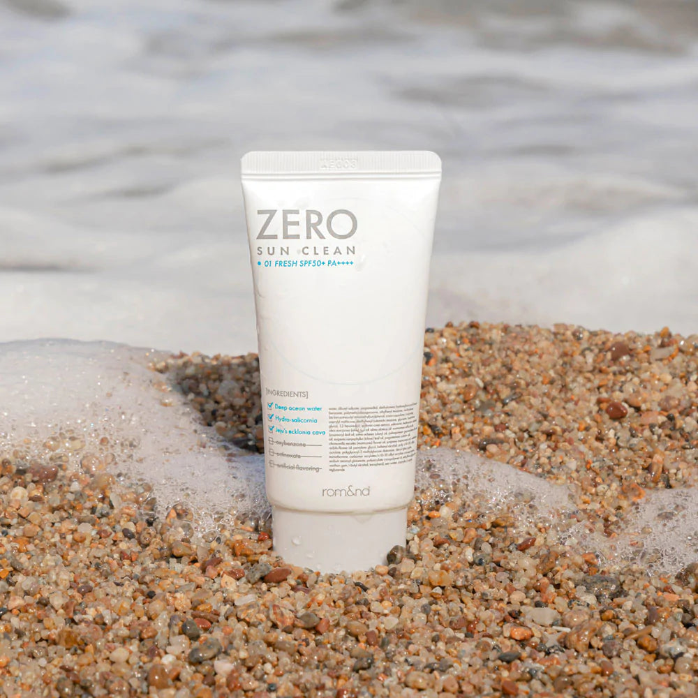 rom&nd Zero Sun Clean SPF50+ PA++++ 01 FRESH SoKoSkins