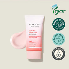 Load image into Gallery viewer, [1+1] Mary&amp;May Vegan Primer Glow Sun Cream SPF50+ PA++++ 50ml