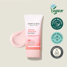 Load image into Gallery viewer, Mary&May Vegan Primer Glow Sun Cream SPF50+ PA++++ 50ml