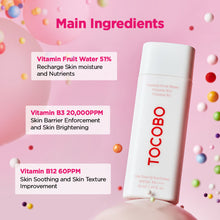 Load image into Gallery viewer, Tocobo Vita Tone Up Sun Cream SPF50+ PA++++ 50ml