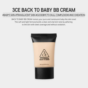 3CE Back to Baby BB Cream SPF35 PA++ 30ml