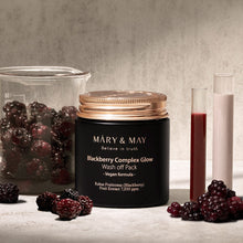 Load image into Gallery viewer, Mary&May Blackberry Complex Glow Washoff Pack 125g
