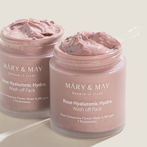 Mary&May Rose Hyaluronic Hydra Wash Off Pack 125g