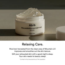 Load image into Gallery viewer, Abib Rice probiotics overnight mask Barrier jelly 80ml - Exp: 13.02.2025