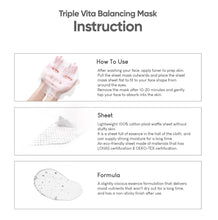 Load image into Gallery viewer, Commonlabs Triple Vita Balancing Mask 10EA