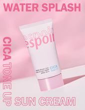 Load image into Gallery viewer, Espoir Water Splash Cica Tone Up Sun Cream SPF50+PA++++ 60ml