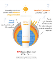 Load image into Gallery viewer, Laneige Radian-C Sun Cream SPF50+/PA++++ 50ml