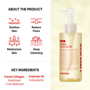 MEDI-PEEL Red Lacto Collagen Cleansing Oil 200ml - Exp: 13.05.2024