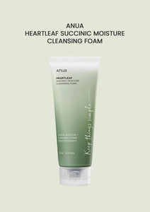 [1+1] Anua Heartleaf Succinic Moisture Cleansing Foam 150ml