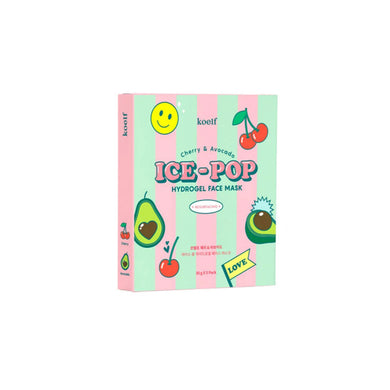 KOELF Cherry & Avocado ICE-POP Hydrogel Mask 5EA Exp 2025 08 02