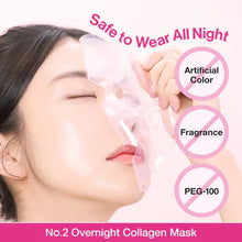 Load image into Gallery viewer, Numbuzin No.2 Rose PDRN Overnight Collagen Mask 4EA