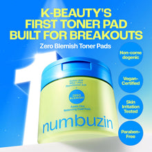 Load image into Gallery viewer, Numbuzin No.0 Zero Blemish Azela Cica Balancing Dual Pads 60EA