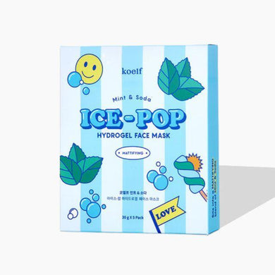 KOELF Mint & Soda Ice Pop Hydrogel Face Mask 5EA