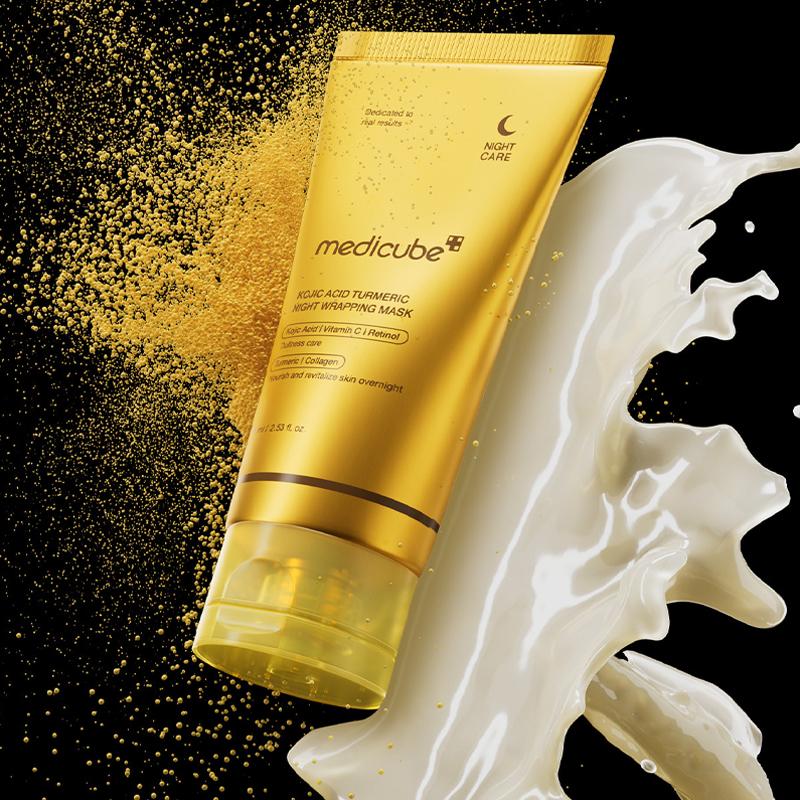 MEDICUBE Kojic Acid Turmeric Night Wrapping Mask 75ml – SoKoSkins