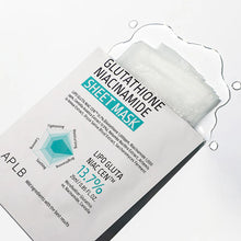 Load image into Gallery viewer, APLB Glutathione Niacinamide Sheet Mask 10EA
