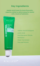 Load image into Gallery viewer, Nineless A-Control Azelaic Acid Cream 50ml