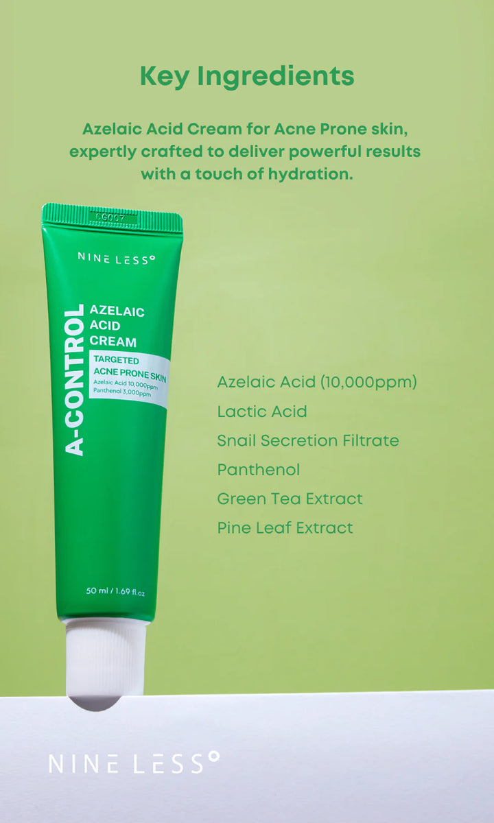 Nineless A-Control Azelaic Acid Cream 50ml – SoKoSkins