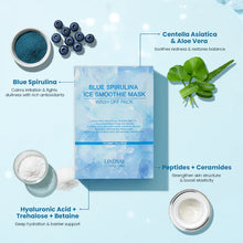 Load image into Gallery viewer, Lindsay Blue Spirulina Ice Smoothie Mask Wash Off Pack 20EA