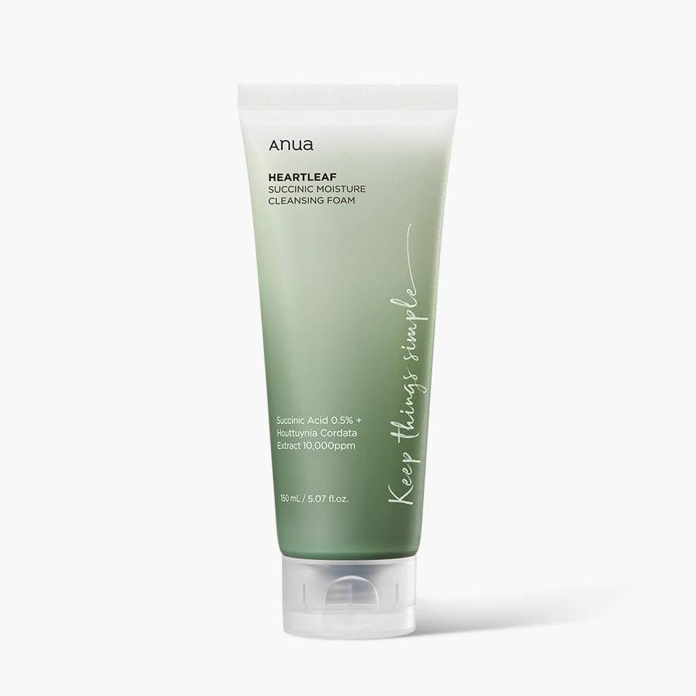 [1+1] Anua Heartleaf Succinic Moisture Cleansing Foam 150ml