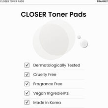 Load image into Gallery viewer, FRANKLY Closer Toner Pads 105ml