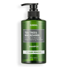 Load image into Gallery viewer, KUNDAL Tea Tree &amp; Macadamia Deep Cleansing Shampoo 500ml - [3 Types]