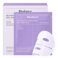 Load image into Gallery viewer, Biodance Rejuvenating Caviar PDRN Real Deep Mask 4EA