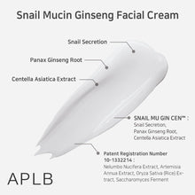 Load image into Gallery viewer, APLB Snail Mucin Ginseng Facial Cream 55ml