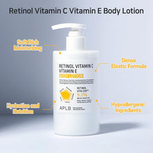 Load image into Gallery viewer, APLB Retinol Vitamin C Vitamin E Body Lotion 300ml