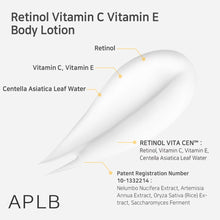 Load image into Gallery viewer, APLB Retinol Vitamin C Vitamin E Body Lotion 300ml